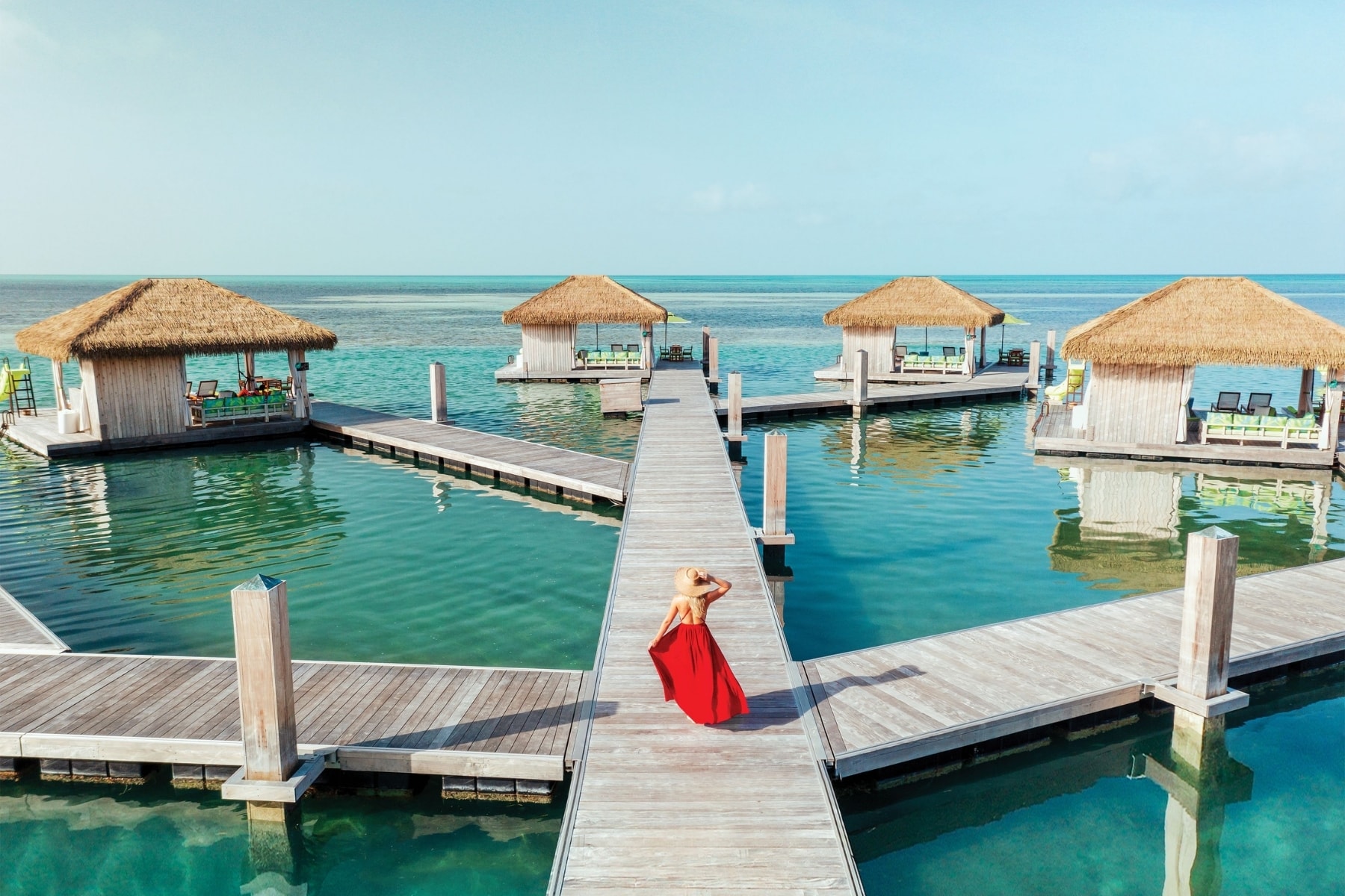 Vybz Island overwater cabanas